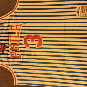 Allen Iverson #3 76ers Hardwood Classic Mitchell &Ness Swingman Jersey. Size XXL